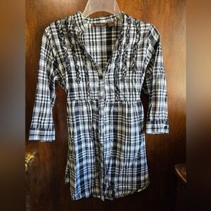 Speed Control Monochrome Plaid Shirt